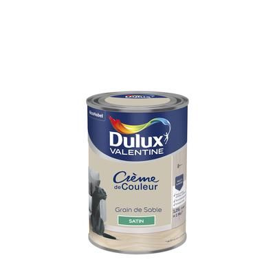 Peinture crème de couleur satin grain de sable 1,25L - DULUX VALENTINE