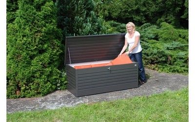 Coffre de jardin 460 litres gris foncé BIOHORT