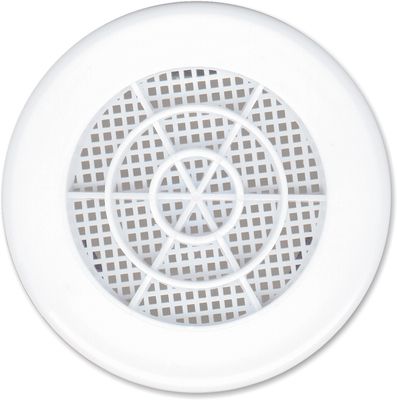 Grille d'aération ronde blanche diamètre 80 mm avec moustiquaire AUTOGYRE