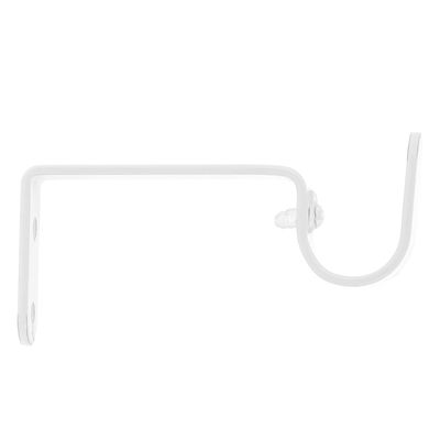 Support ouvert easy fix longueur 80 mm diam 20 mm Finition Blanc brillant par 2 - MOBOIS