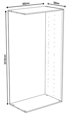 Colonne Creo extension nebraska 2016 x 1000 x 580 mm OFITRES