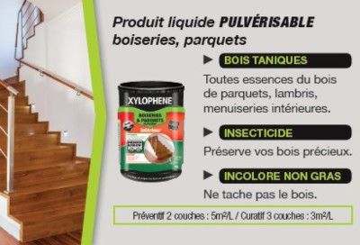 Traitement pour boiseries et parquets 1 litre XYLOPHENE