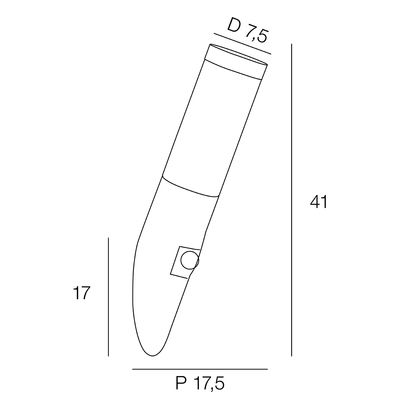 Applique extérieure avec détecteur DAVIS Nickel brossé IP 44 E 27 20 W - COREP