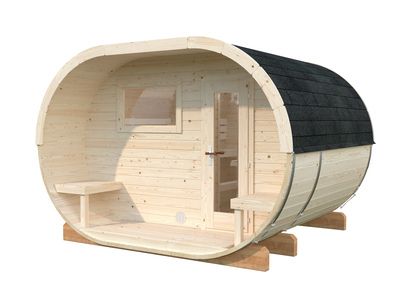 Sauna Ovale Anette épaisseur 42 mm Livraison incluse domicile  PALMAKO