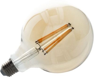 Ampoule LED Globe diamètre 125 mm ambrée 6W 720lm dimmable blanc chaud - ARLUX