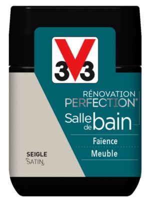 Peinture de rénovation pour salle de bains finition satinée seigle 75 ml V33