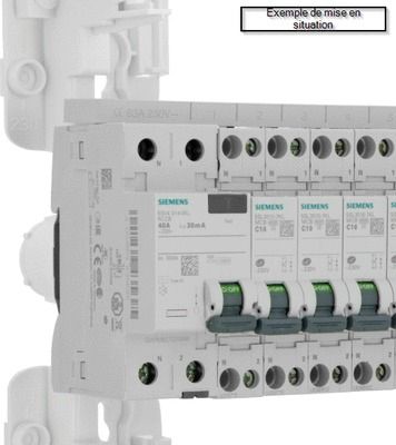 Disjoncteur 10A phase+neutre 4,5kA SIEMENS