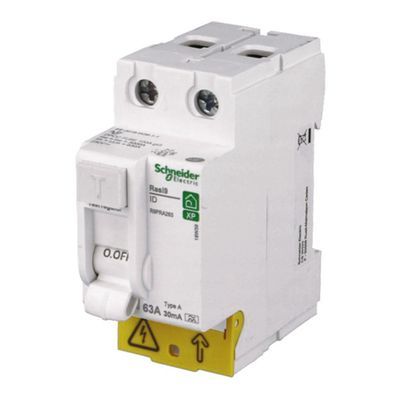 Interrupteur différentiel 63A 30mA type A peignable - Resi9 XP SCHNEIDER ELECTRIC