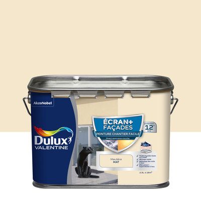 Peinture Ecran+ Façades Chantier Facile Mat Meulière 2,5 L - DULUX VALENTINE