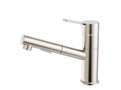 Robinet de cuisine avec douchette Inox New Silo M - ESSEBAGNO