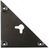 Suspension triangulaire 100 x 100 mm droite et gauche pour meuble acier zing