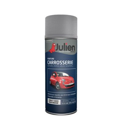 Peinture en Aérosol carrosserie gris platine métal 400 ml - JULIEN