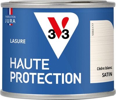 Lasure Haute Protection 8 ans satin cèdre blanc 125 ML V33