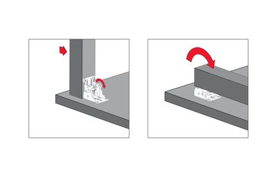 Ferrures pour table pliante par 2 CIME