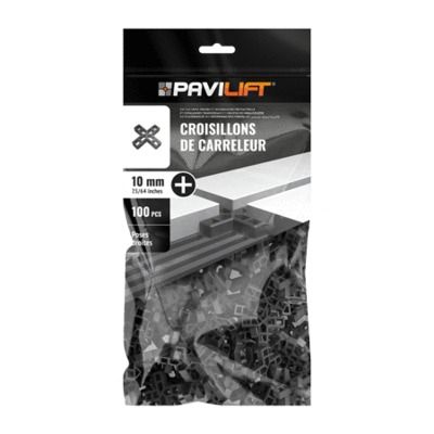 Croisillons de carrelage en croix 10 mm par 100 PAVILIFT