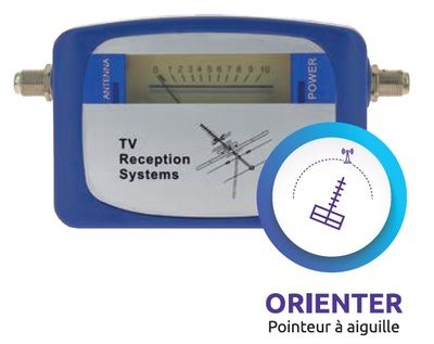 Antenne TV extérieure amplifiée 46 décibels DISCOVERY SEDEA