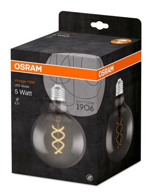 Ampoule LED globe Smoky E27 5 W = 150 lumens blanc chaud OSRAM