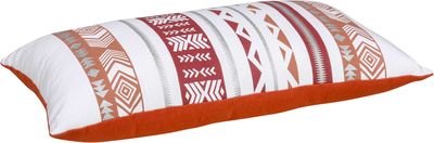 Coussin rectangulaire 30 x 50 cm imprimé ETHNIC coloris rouge Terracotta SADY'S TRADING