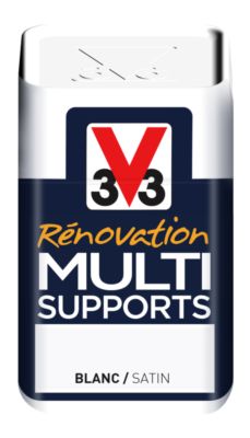 Peinture de rénovation multisupports finition satinée blanc 75 ml V33