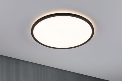 Plafonnier LED rond noir 420mm 3000k 22W ATRIA SHINE PAULMANN