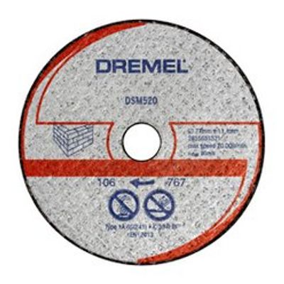 Disques de découpe maçonnerie 77mm par 2 DREMEL