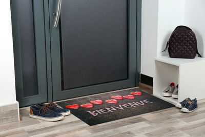 Tapis dallas coeur rouge 40 x 60 cm - ID MAT