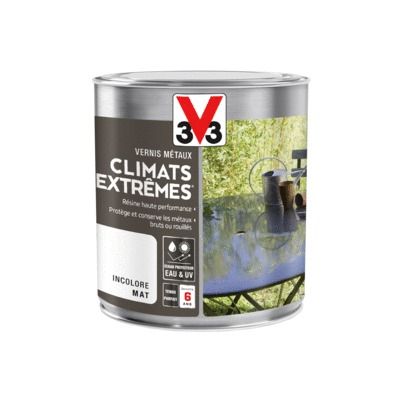 Vernis métaux Climats extrêmes® incolore mat 500 ml V33