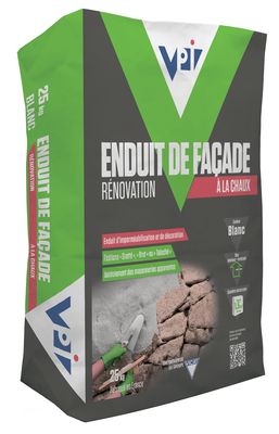 Enduit de façade rénovation blanc 25 KG VPI