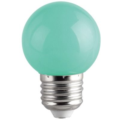 Ampoule LED G45 E27 1W=30W verte FOX LIGHT