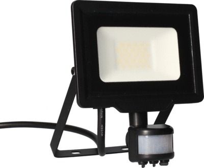 Projecteur LED extérieur détecteur de mouvements 20W blanc neutre IP44 1700 lumens noir - KALI ARLUX