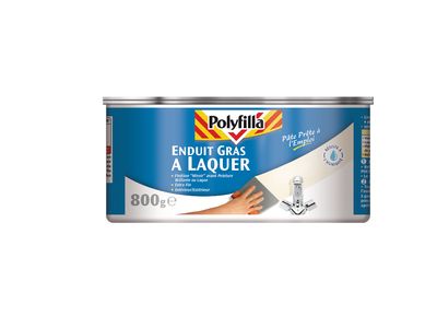 Enduit gras à laquer en pâte 800 gr POLYFILLA