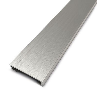 Arrêt droit Listel 8 mm aluminium anodisé brossé 2,50 m DINAC