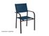 Fauteuil duca graphite bleu