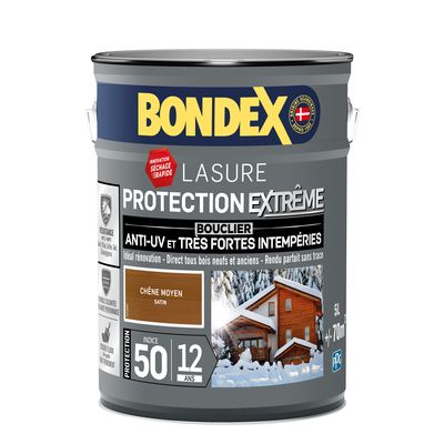 Lasure PRO Extérieure 12 ans CHENE  MOYEN 5L BONDEX