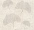Papier peint vinyle intissé ginkgo gris clair argent 53 cm x 10 m AS CREATION