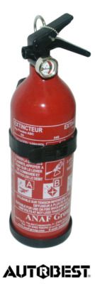 Extincteur 1 kg homologué ABC avec manomètre AUTOBEST