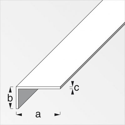 Cornière inégale PVC 20 x 10 mm blanc 1 m ALFER