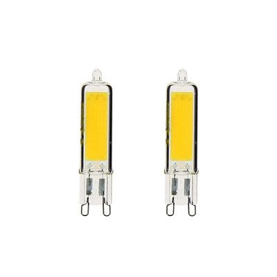 Lot de 2 ampoules LED G9 3,7W = 400 lumens blanc chaud - XANLITE