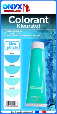 Colorant universel pour peinture bleu phtalo 60 ml ONYX