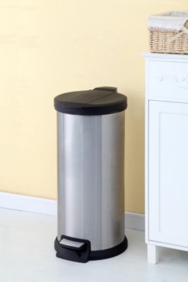 Poubelle à pédale 30 l inox satiné