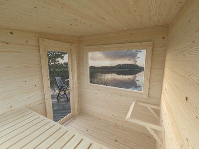 Sauna vitré SANNA 4,1+5,9M2 épaisseur 42 mm Livraison incluse domicile  PALMAKO