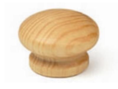 Bouton de meuble rond bois vernis 44 X 30 mm REI