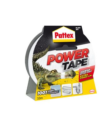 Adhésif Power Tape blanc 10m x 50mm PATTEX