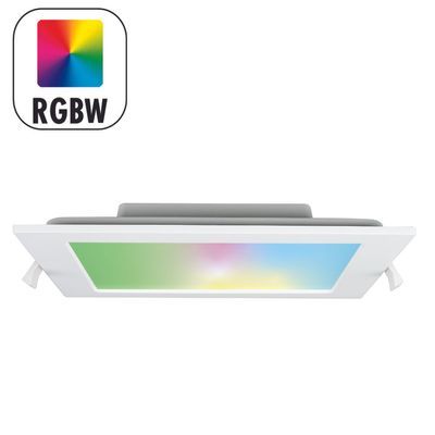 Spot LED encastrable à couleurs changeantes RGBW 225 x 225