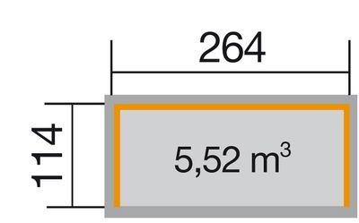 Abri bûche -  663 B T.2 Livraison gratuite domicile WEKA