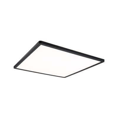 Plafonnier LED carré noir 420mm 3000K 22W ATRIA SHINE PAULMANN