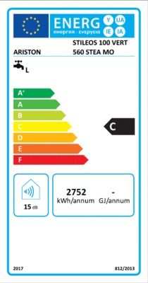 Chauffe-eau électrique vertical 100 litres stéatite Stileos ARISTON