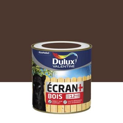 Peinture bois écran+ satin brun 500 ml - DULUX VALENTINE