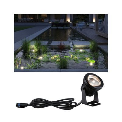 Spot étanche submersible blanc chaud IP68 5W 300 lumens 24V - Pool Plug & Shine PAULMANN