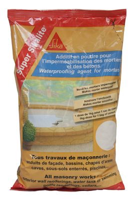 Hydrofuge en poudre Super Sikalite 1 kg pour 35kg de ciment SIKA